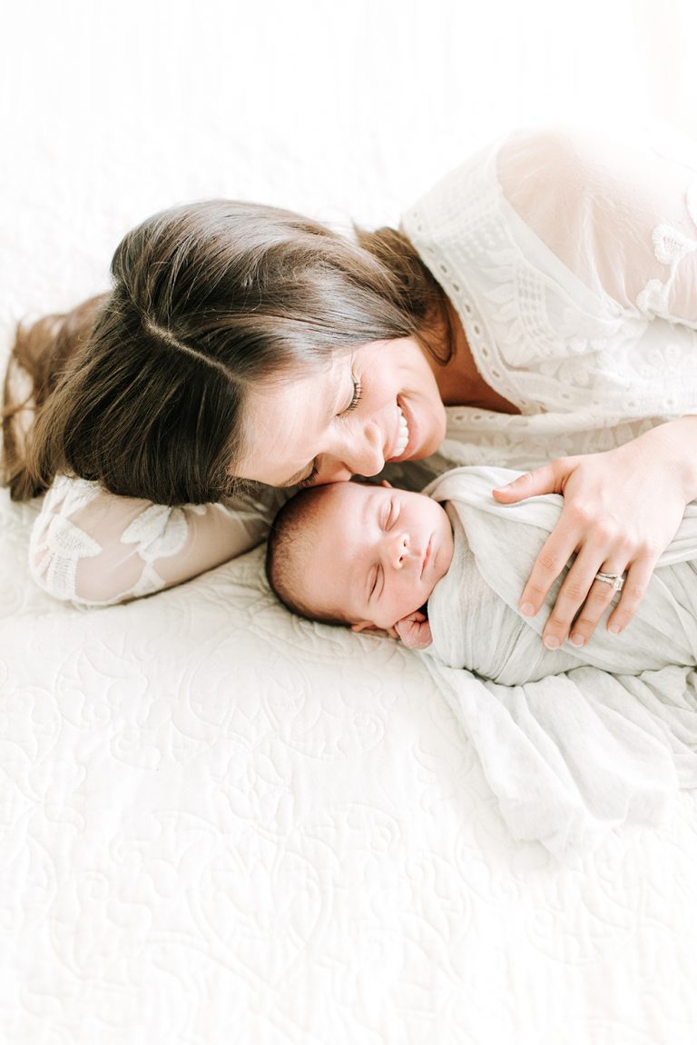 Lifestyle Newborn Photography Session Allison Marie Photography Kansas City Newborn Photography 